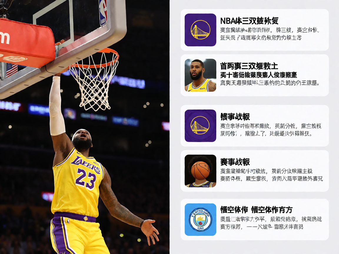 NBA湖人vs勇士精彩扣篮，悟空体育篮球赛事报道